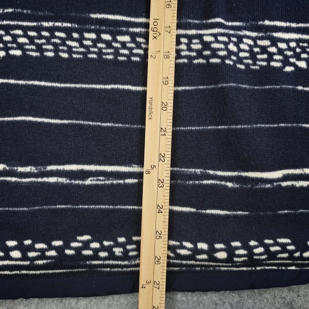 North Face Gordon Lyons 1/4 Zip Fleece Sweater‎ Mens Large Aztec Blue Pullover